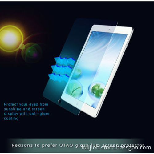 9H anti-crack HD tempered glass screen protector for iPad Air